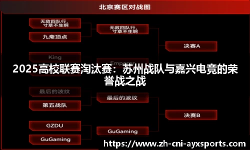 2025高校联赛淘汰赛：苏州战队与嘉兴电竞的荣誉战之战